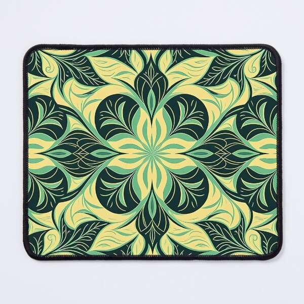 Item preview, Green, Flowers & Leaves, Abstract Artistic Stylize, Symmetrical Repeated Texture Pattern (image size 8320x12480) designed and sold by Digital-Davinci.