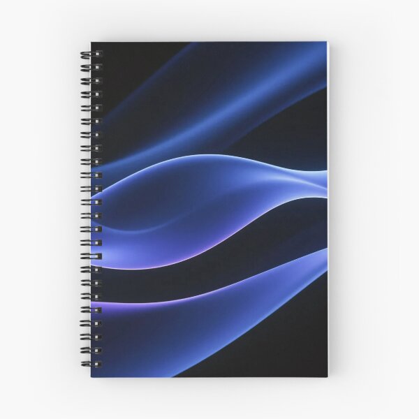 Item preview, Glowing Blue and Purple Abstract Wave Ribbon with Smooth Gradient Flow on Dark Futuristic Background Design designed and sold by Mimoshi ⭐⭐⭐⭐⭐.