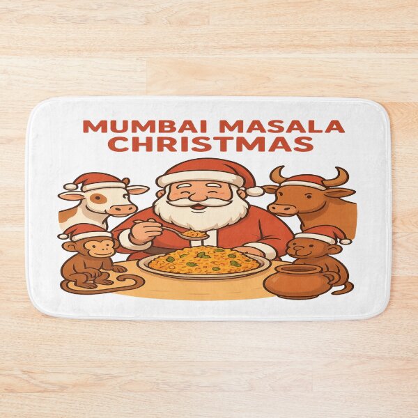 Item preview, Mumbai Masala Christmas – Santa’s Christmas Around the World Tour designed and sold by Globalcitytees.