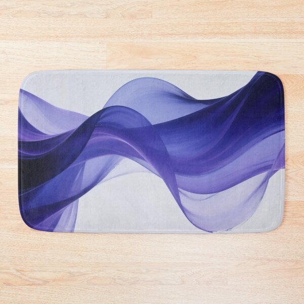 Item preview, Flowing Abstract Purple Silk Wave Ribbon Design with Smooth Motion and Minimalist Modern Artistic Style designed and sold by Mimoshi ⭐⭐⭐⭐⭐.