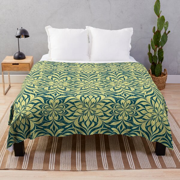 Item preview, Green, Flowers & Leaves, Abstract Artistic Stylize, Symmetrical Repeated Texture Pattern (image size 8320x12480) designed and sold by Digital-Davinci.