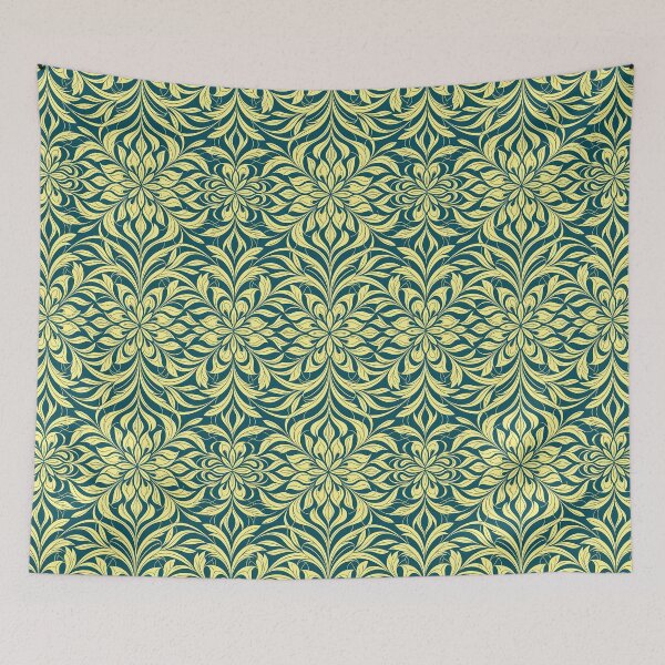 Item preview, Green, Flowers & Leaves, Abstract Artistic Stylize, Symmetrical Repeated Texture Pattern (image size 8320x12480) designed and sold by Digital-Davinci.