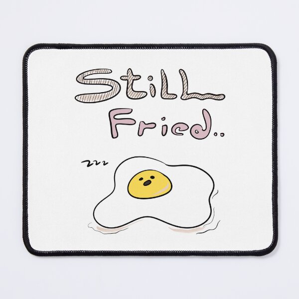 Item preview, Still Fried – Tired Egg Hand-drawn Doodle designed and sold by mintmono-studio.
