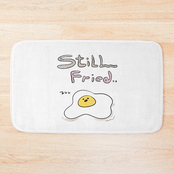 Item preview, Still Fried – Tired Egg Hand-drawn Doodle designed and sold by mintmono-studio.