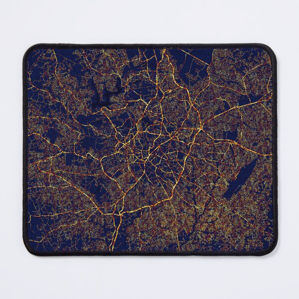 Item preview, Ibadan, Oyo, Nigeria Map - City At Night designed and sold by deMAP.