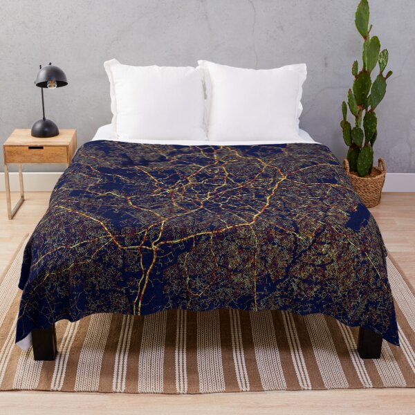 Item preview, Ibadan, Oyo, Nigeria Map - City At Night designed and sold by deMAP.