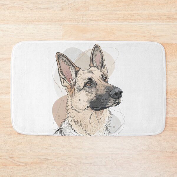 Item preview, German Shepherd Portrait - Stylized Dog Art designed and sold by Ommash.