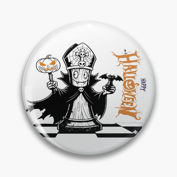 Artikelvorschau, Halloween Schach-Läufer – Gruseliges Kürbis- und Fledermaus-Design entworfen und verkauft von PawnShiftGoods.