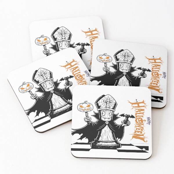 Item preview, Halloween Chess Bishop – Spooky Pumpkin & Bat Design designed and sold by PawnShiftGoods.