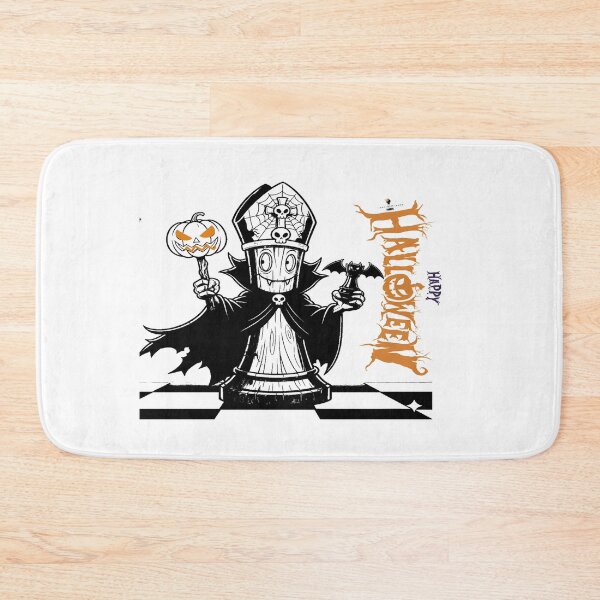 Item preview, Halloween Chess Bishop – Spooky Pumpkin & Bat Design designed and sold by PawnShiftGoods.