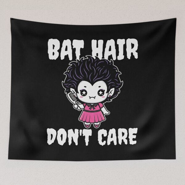 Item preview, BAT HAIR, DON'T CARE - VAMPIRE HALLOWEEN designed and sold by KEF Custom.