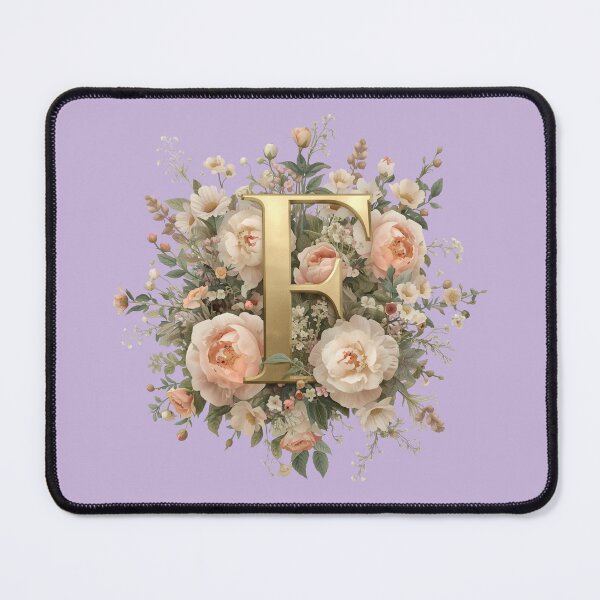 Item preview, Floral Monogram Letter F Wall Art – Elegant Gold Initial F with Roses & Peonies | Personalized Wedding Gift, Nursery Decor, Feminine Botanical Initial F Print designed and sold by AmenAlways.