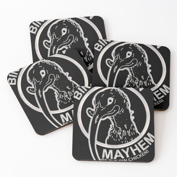 Item preview,  Bin Chicken Mayhem Logo White designed and sold by choufifambeu.