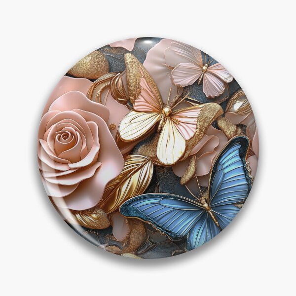 Item preview, Butterfly And Rose Pattern designed and sold by foxstudio2000.