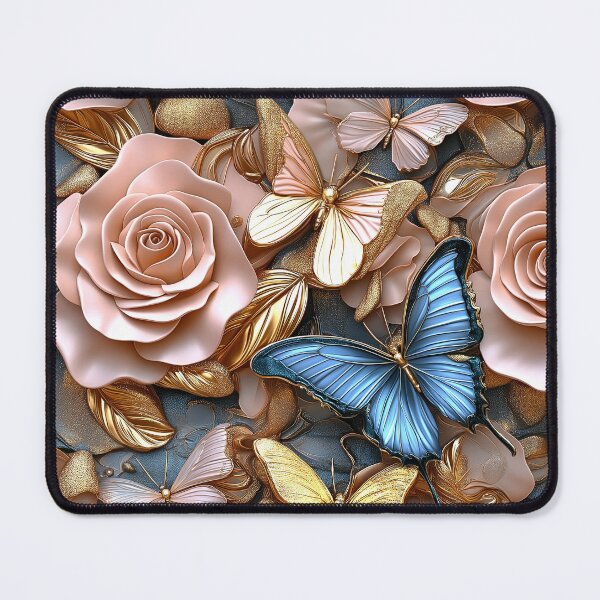 Item preview, Butterfly And Rose Pattern designed and sold by foxstudio2000.