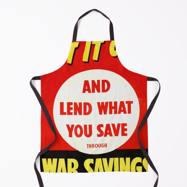 Item preview, World War II Propaganda Poster | Save Money Invest in War Savings | Bold Typography & Striking Red Yellow Black Design designed and sold by artofuniverse.