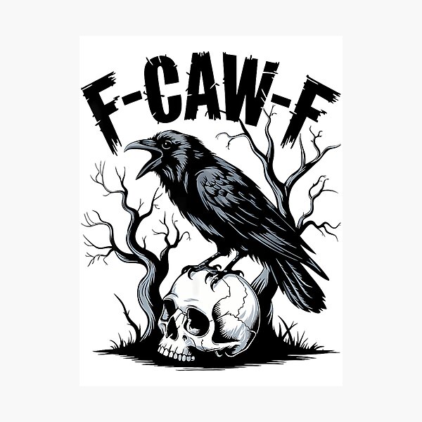 Item preview, Humor Funny Gothic Crow F-Caw-F designed and sold by RashadBensonSt.