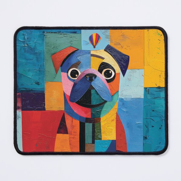 Item preview, Abstract Modern Pug Dog Portrait designed and sold by Patchart-Studio.