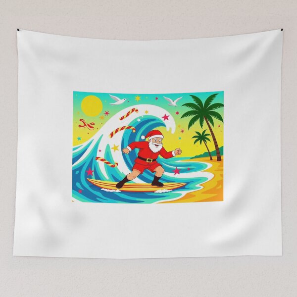 Item preview, Surfing Santa Christmas Fun designed and sold by acceleratorhams.