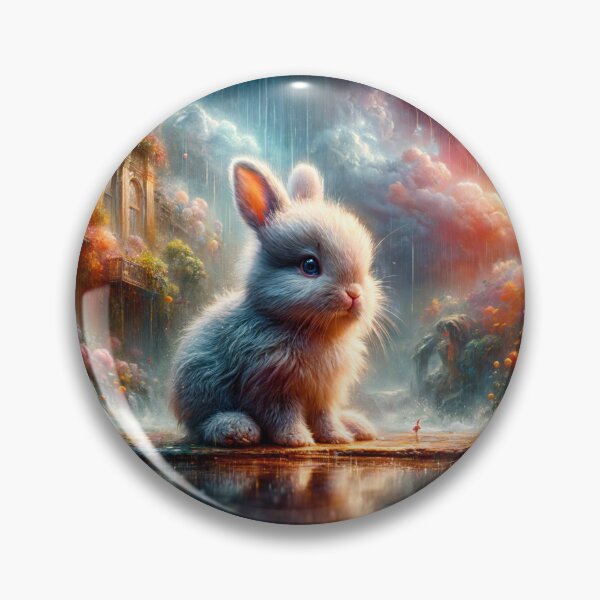 Item preview, Big Baby Bunny Getting Wet in the Rain designed and sold by M-Y-A-R-T-.