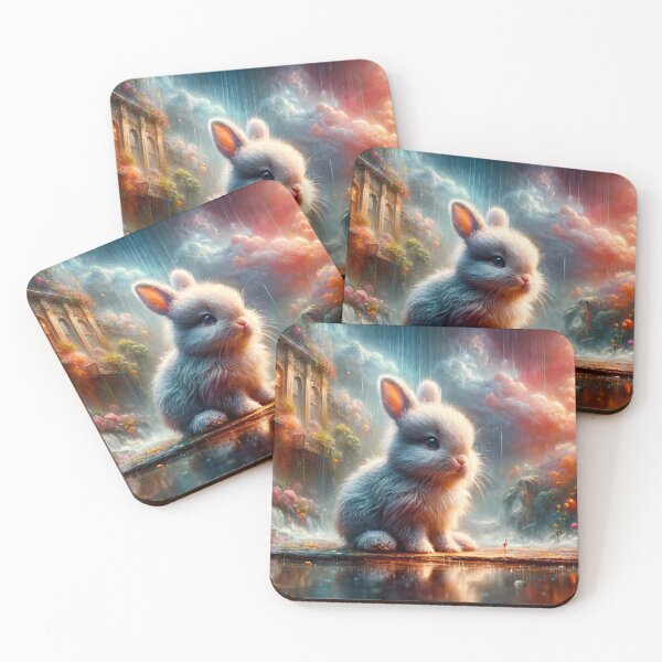 Item preview, Big Baby Bunny Getting Wet in the Rain designed and sold by M-Y-A-R-T-.