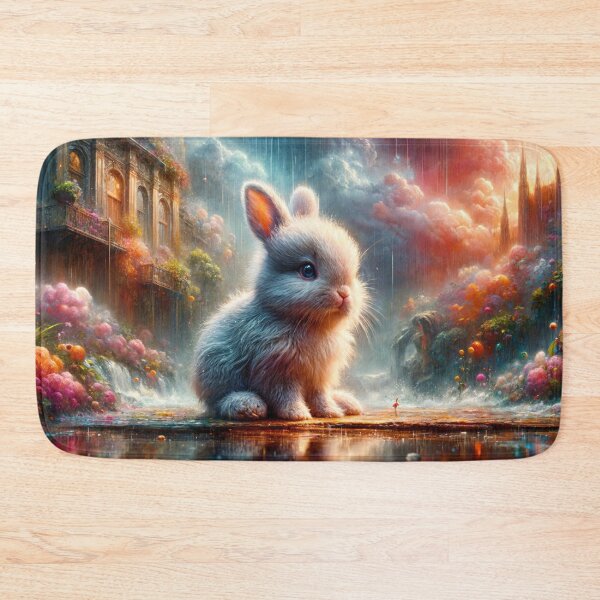 Item preview, Big Baby Bunny Getting Wet in the Rain designed and sold by M-Y-A-R-T-.