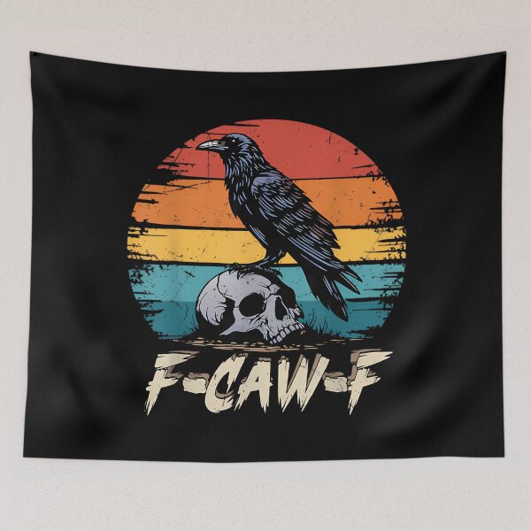 Item preview, Humor F-Caw-F Gothic Funny Crow designed and sold by RashadBensonSt.