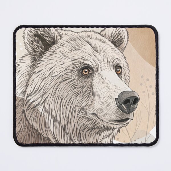Item preview, Boho Wilderness Bear Line Art designed and sold by Ommash.