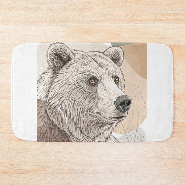Item preview, Boho Wilderness Bear Line Art designed and sold by Ommash.