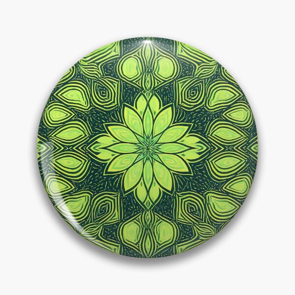 Item preview, Green, Flowers & Leaves, Abstract Artistic Stylize, Symmetrical Repeated Texture Pattern (image size 8320x12480) designed and sold by Digital-Davinci.