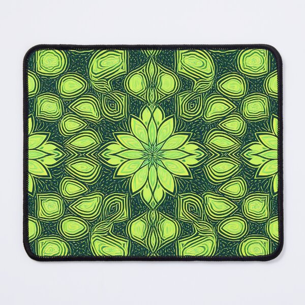 Item preview, Green, Flowers & Leaves, Abstract Artistic Stylize, Symmetrical Repeated Texture Pattern (image size 8320x12480) designed and sold by Digital-Davinci.