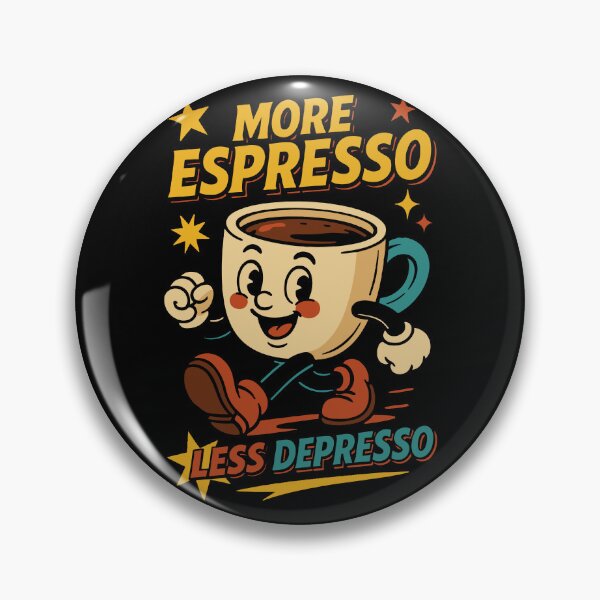 Artikelvorschau, Mehr Espresso Weniger Depresso Kaffeeliebhaber Design entworfen und verkauft von LuminOrb.