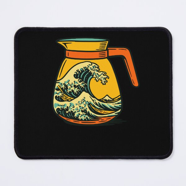 Item preview, Japan Coffee Wave Art Coffee Lover Design designed and sold by LuminOrb.