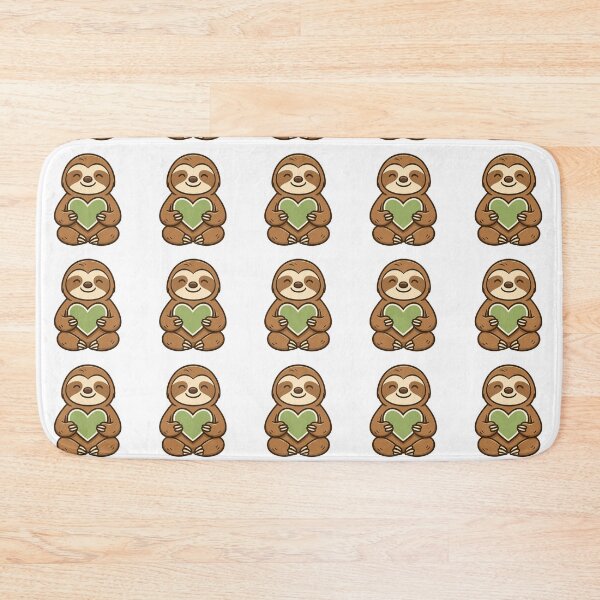 Item preview, Heart Chakra Sloth – Gentle Green Love designed and sold by Astro Kin Press.