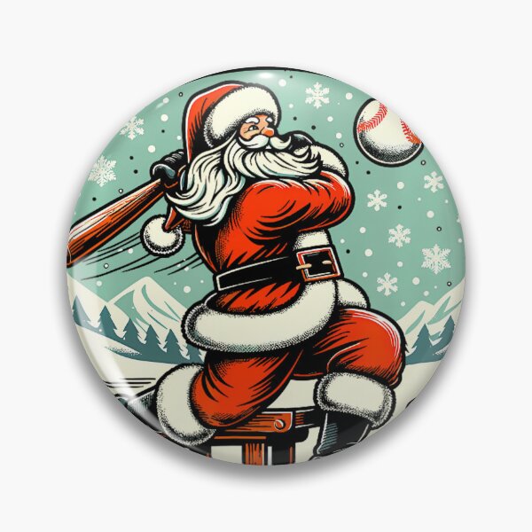 Item preview, Baseball Player Christmas Santa Smashing Through The Snow T-Shirt 190 designed and sold by LoriaVasques.