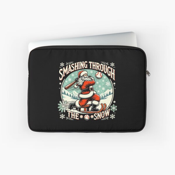 Item preview, Baseball Player Christmas Santa Smashing Through The Snow T-Shirt 190 designed and sold by LoriaVasques.