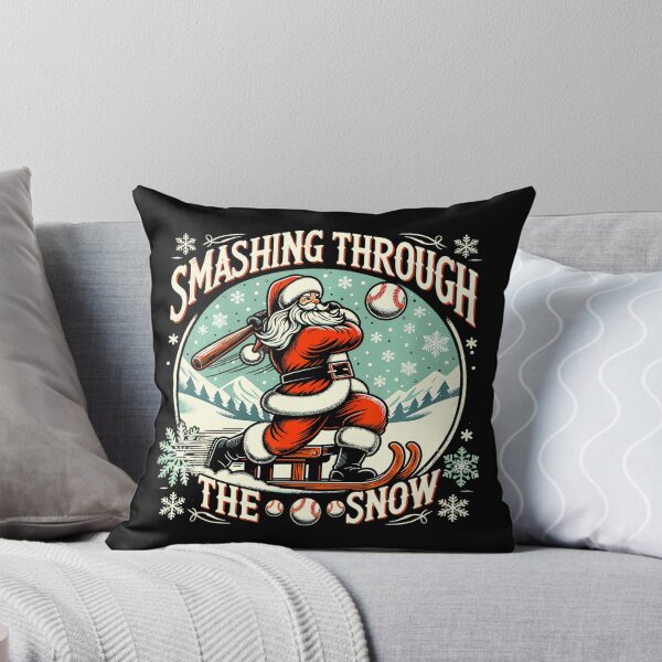 Item preview, Baseball Player Christmas Santa Smashing Through The Snow T-Shirt 190 designed and sold by LoriaVasques.