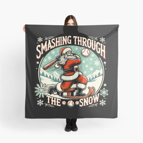 Item preview, Baseball Player Christmas Santa Smashing Through The Snow T-Shirt 190 designed and sold by LoriaVasques.