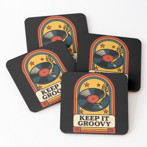 Item preview, Keep It Groovy Vinyl Lovers Retro Music designed and sold by LuminOrb.