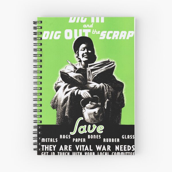 Item preview, Vintage WWII Propaganda Poster | Collect & Recycle Materials | Bold Retro Home Decor | Historical Art Print | War Effort designed and sold by artofuniverse.