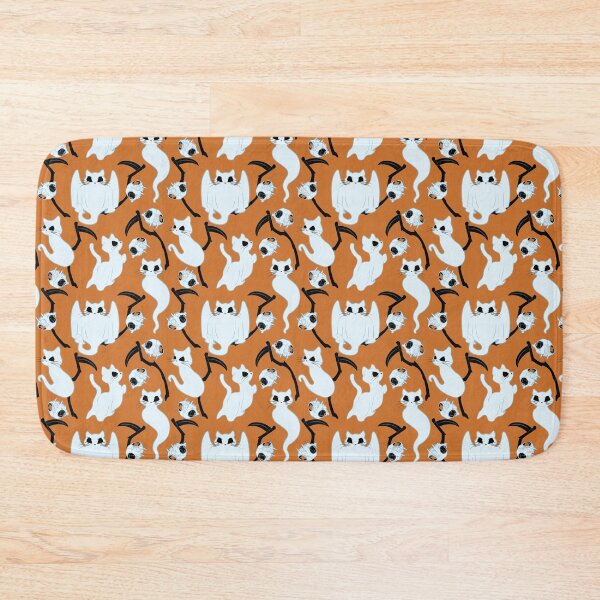 Item preview, Ghost Cats (Orange) designed and sold by Hailey Suits.