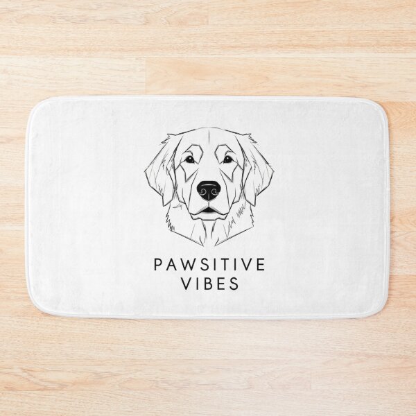 Item preview, Minimalist Golden Retriever Line Art - Pawsitive Vibes designed and sold by Ommash.