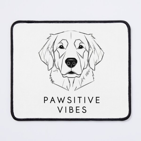 Item preview, Minimalist Golden Retriever Line Art - Pawsitive Vibes designed and sold by Ommash.