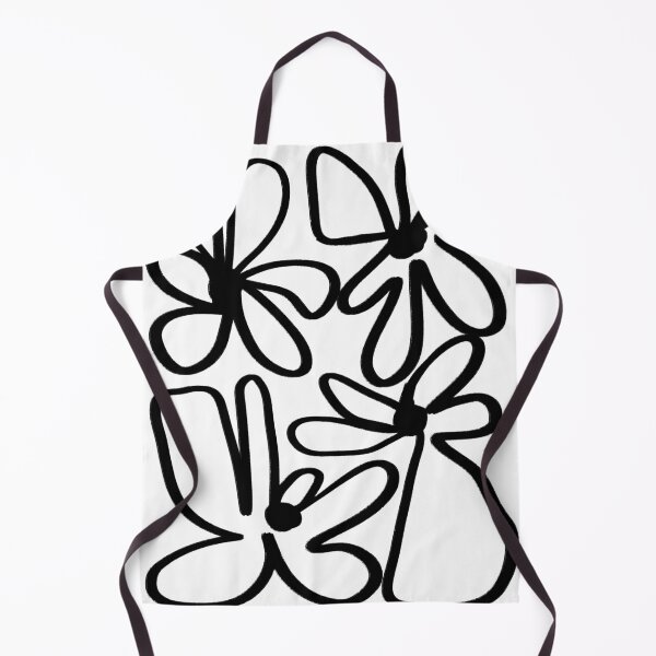 Aperçu de l'œuvre Color Me Flowers – Childlike Flower Doodle Art in Black & White and Color créée et vendue par Oarahconception.