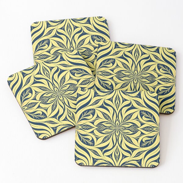 Item preview, Green, Flowers & Leaves, Abstract Artistic Stylize, Symmetrical Repeated Texture Pattern (image size 8320x12480) designed and sold by Digital-Davinci.