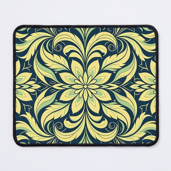 Item preview, Green, Flowers & Leaves, Abstract Artistic Stylize, Symmetrical Repeated Texture Pattern (image size 8320x12480) designed and sold by Digital-Davinci.