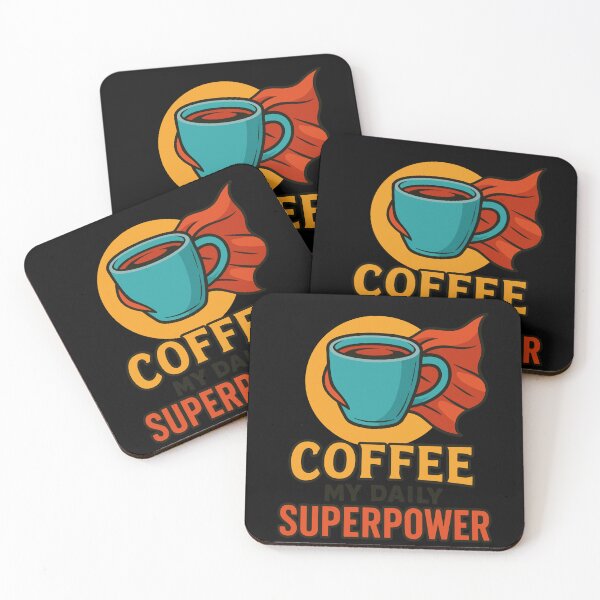 Item preview, Coffee My Daily Superpower Cute Coffee Lovers designed and sold by LuminOrb.
