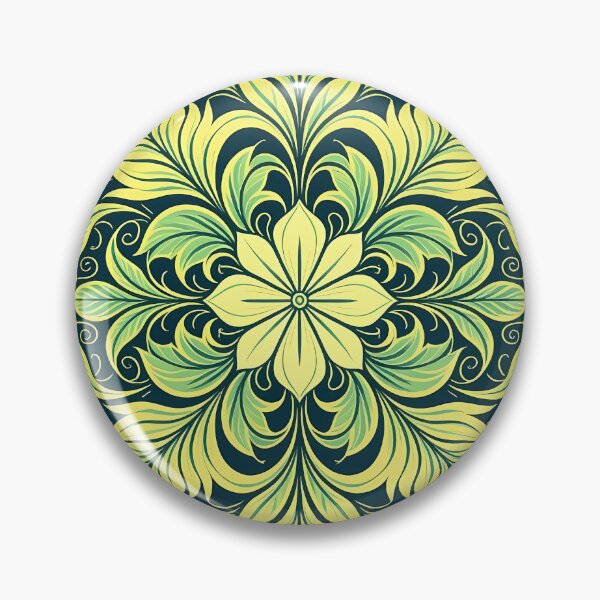 Item preview, Green, Flowers & Leaves, Abstract Artistic Stylize, Symmetrical Repeated Texture Pattern (image size 8320x12480) designed and sold by Digital-Davinci.