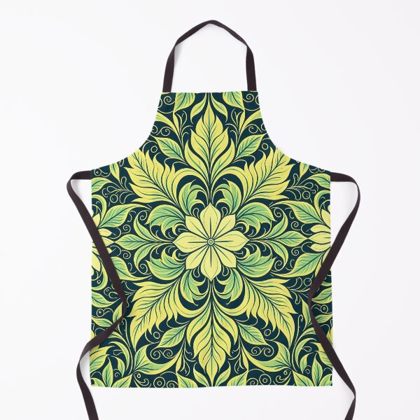 Item preview, Green, Flowers & Leaves, Abstract Artistic Stylize, Symmetrical Repeated Texture Pattern (image size 8320x12480) designed and sold by Digital-Davinci.