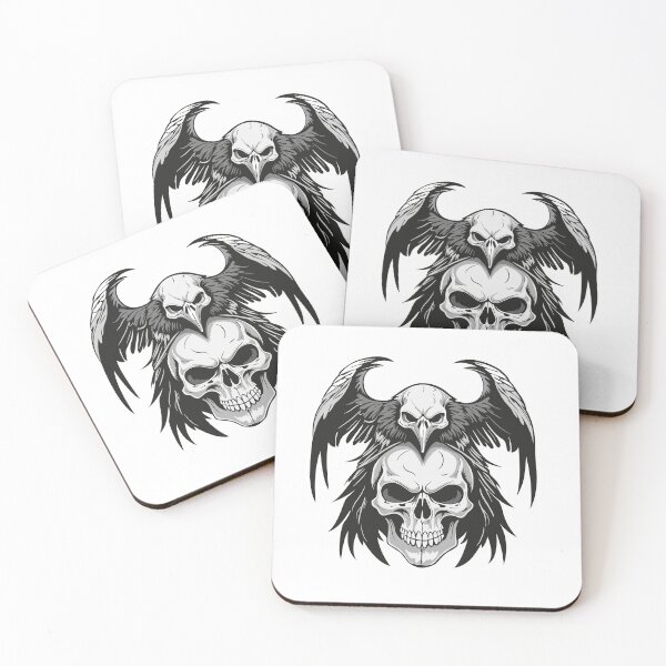 Item preview, skull and raven designed and sold by samandale.